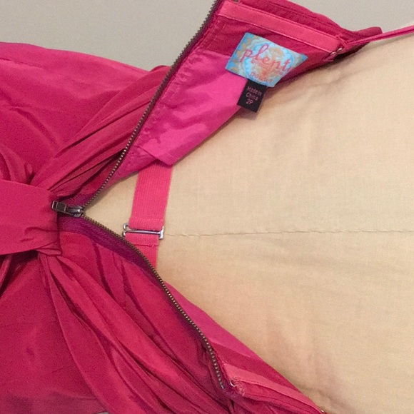 Plenty by Tracy Reece, Pink Satin Dress, 2P - Picture 5 of 10